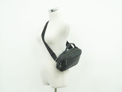 LOUIS VUITTON アンプレール ダミエアンフィニ ボディバッグ ブラック N41288