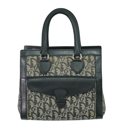 Christian Dior トロッター ハンドバッグ グレー ブラック