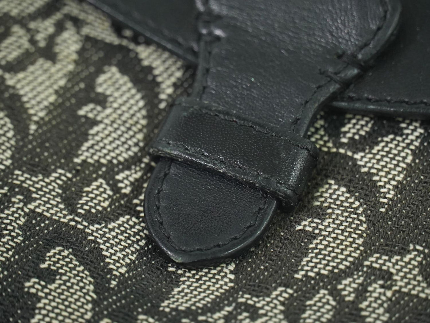 Christian Dior トロッター ハンドバッグ グレー ブラック