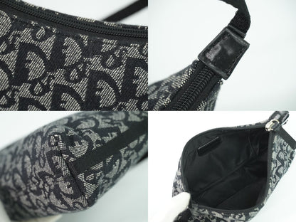 Christian Dior トロッター ショルダーバッグ グレー ブラック