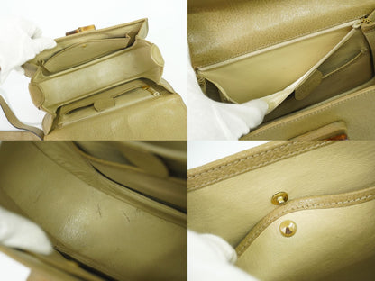 GUCCI バンブー 2WAY ショルダーバッグ ベージュ