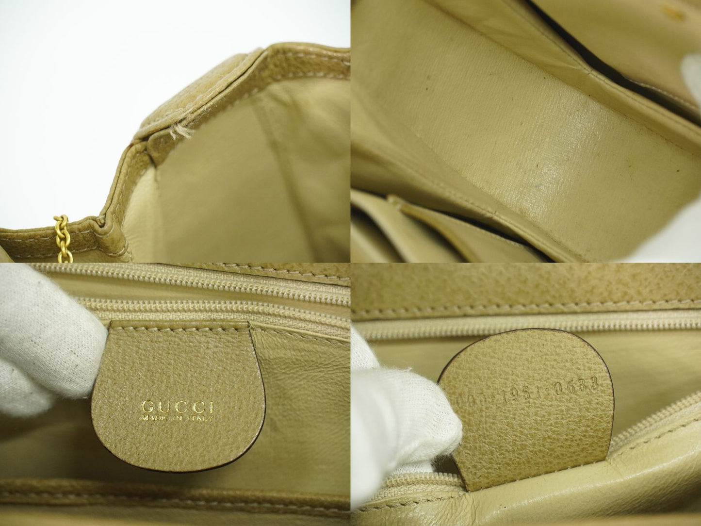 GUCCI バンブー 2WAY ショルダーバッグ ベージュ