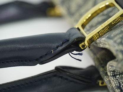 Christian Dior トロッター ショルダーバッグ ネイビー