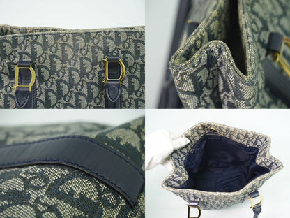 Christian Dior トロッター ショルダーバッグ ネイビー