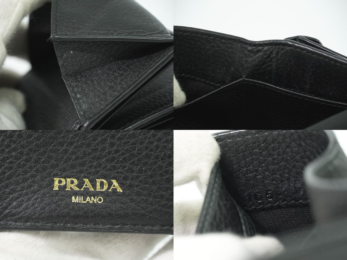 PRADA 折財布 ブラック
