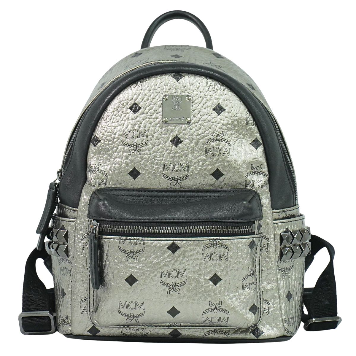 MCM ヴィセトス リュックサック シルバー ブラック