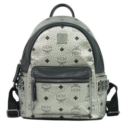 MCM ヴィセトス リュックサック シルバー ブラック