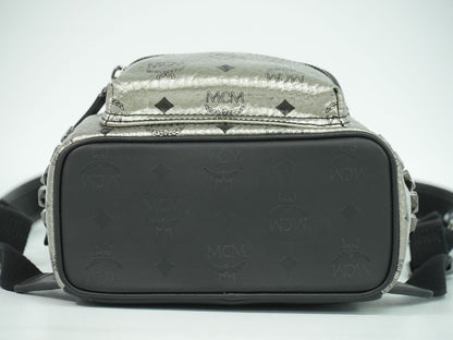 MCM ヴィセトス リュックサック シルバー ブラック