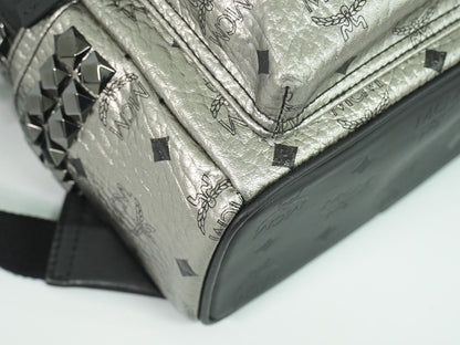 MCM ヴィセトス リュックサック シルバー ブラック