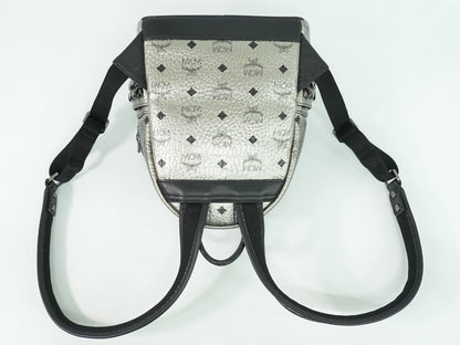 MCM ヴィセトス リュックサック シルバー ブラック
