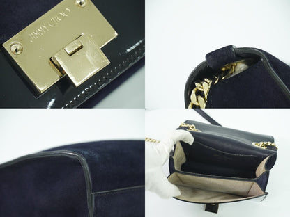 JIMMY CHOO ショルダーバッグ ネイビー