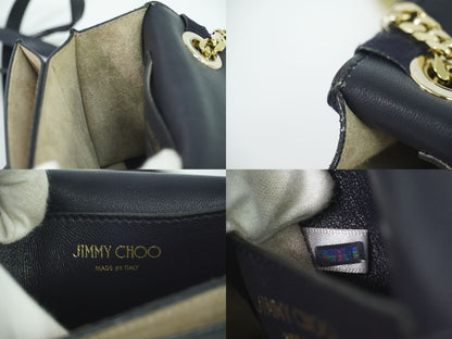 JIMMY CHOO ショルダーバッグ ネイビー