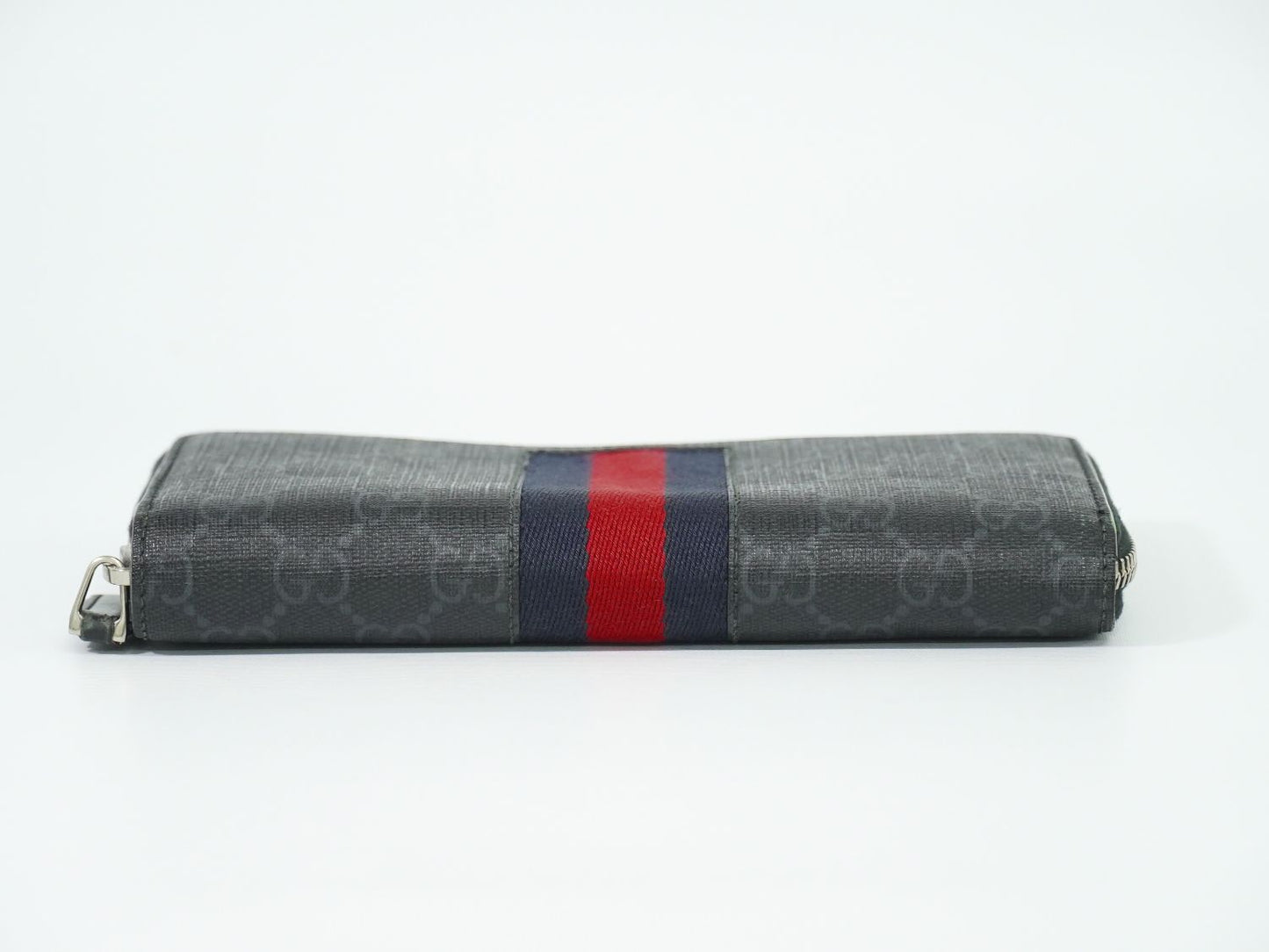 GUCCI ニューウェブ GGスプリーム 長財布 グレー ネイビー レッド 408831