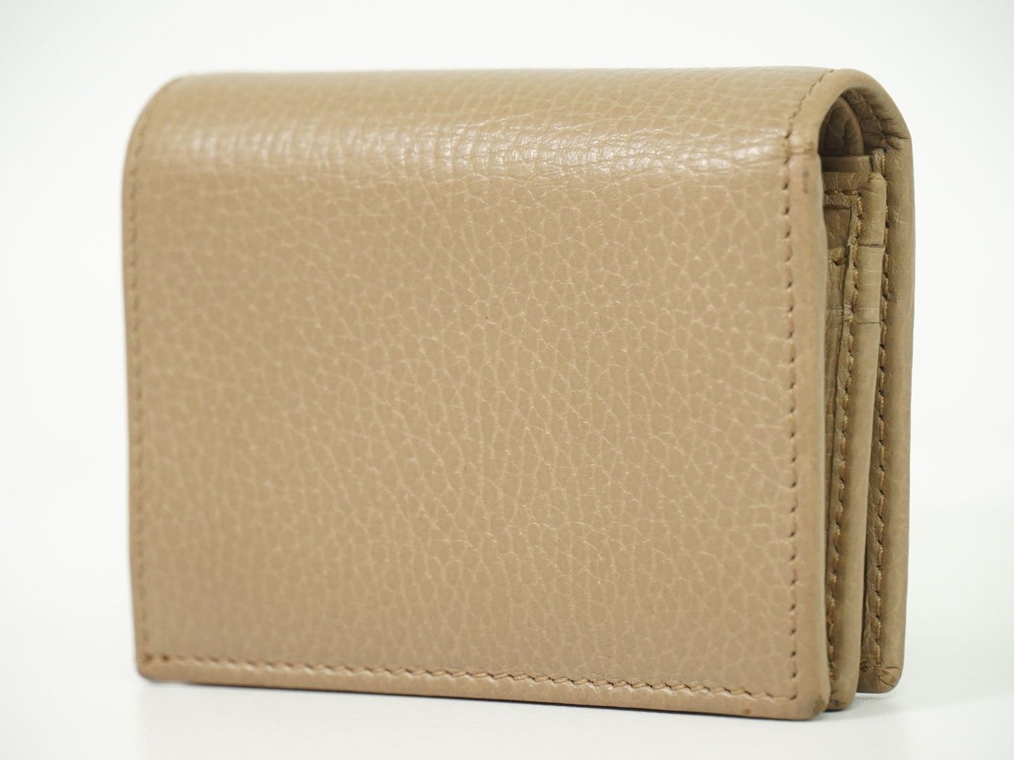 GUCCI GGマーモント 折財布 ベージュ 456126