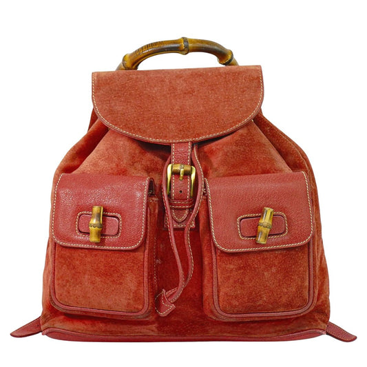 GUCCI バンブー リュックサック ピンク