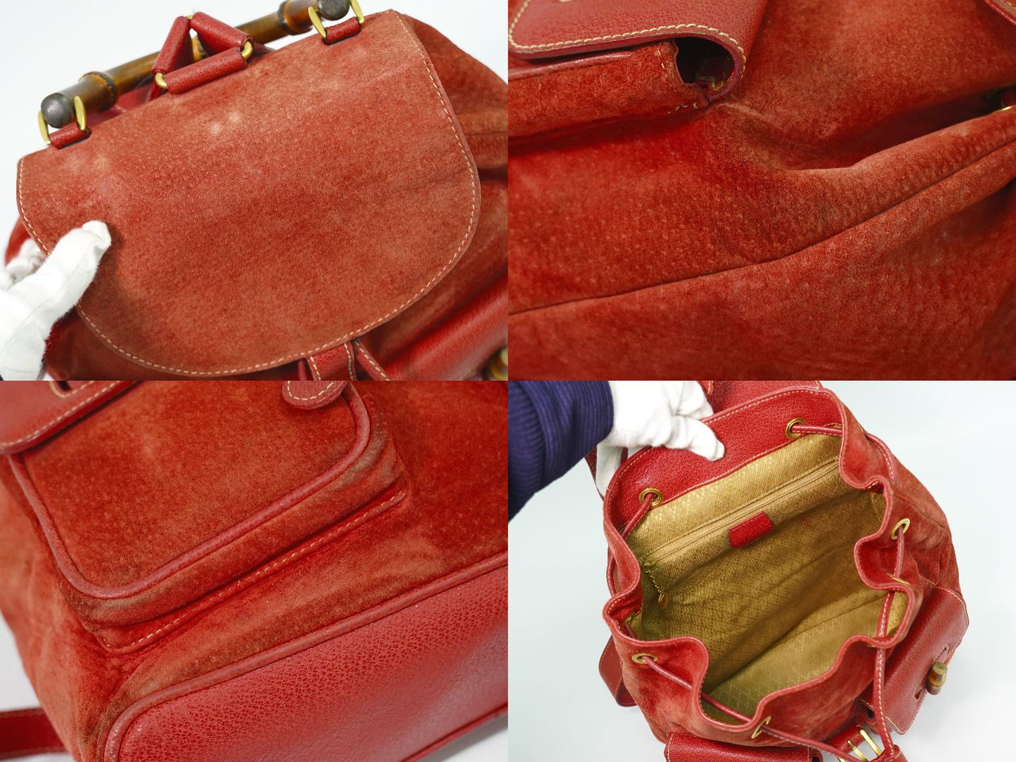 GUCCI バンブー リュックサック ピンク