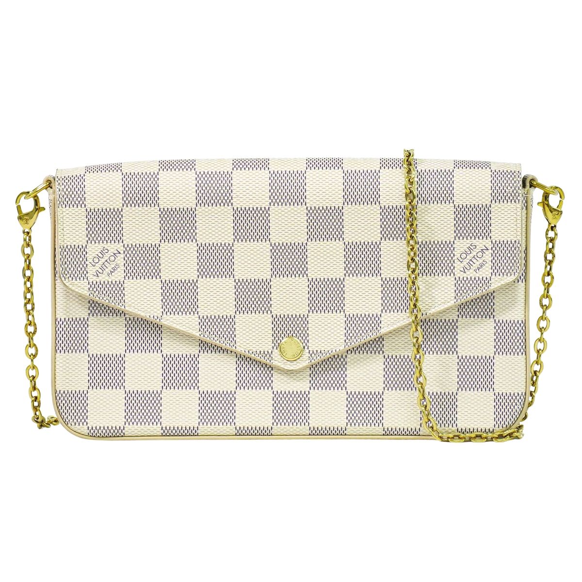 LOUIS VUITTON ポシェット フェリシー ダミエ アズール チェーン ショルダーバッグ N63106