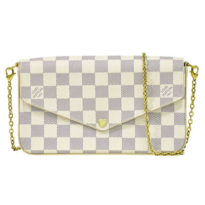 LOUIS VUITTON ポシェット フェリシー ダミエ アズール チェーン ショルダーバッグ N63106