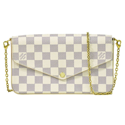 LOUIS VUITTON ポシェット フェリシー ダミエ アズール チェーン ショルダーバッグ N63106
