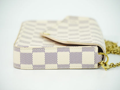 LOUIS VUITTON ポシェット フェリシー ダミエ アズール チェーン ショルダーバッグ N63106