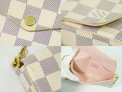 LOUIS VUITTON ポシェット フェリシー ダミエ アズール チェーン ショルダーバッグ N63106