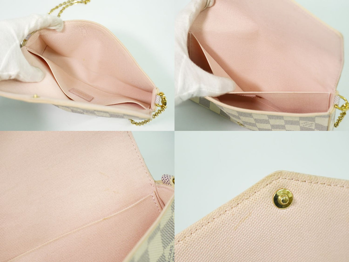 LOUIS VUITTON ポシェット フェリシー ダミエ アズール チェーン ショルダーバッグ N63106