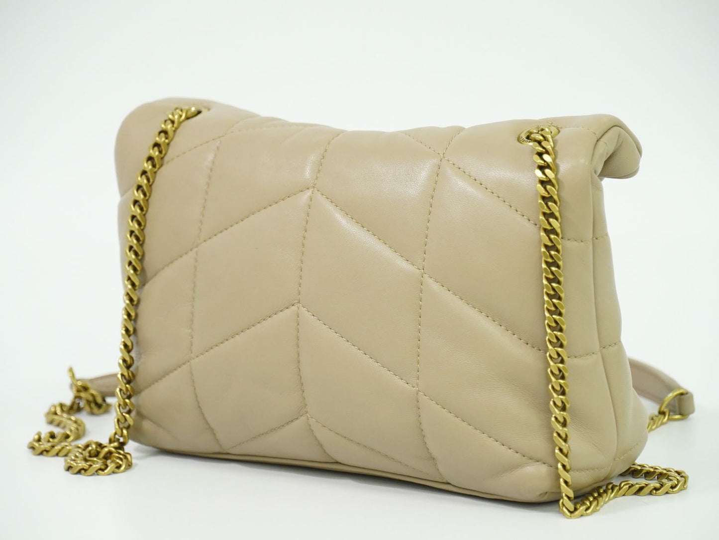SAINT LAURENT ルル パファー ショルダーバッグ ベージュ 620333