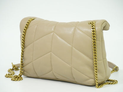 SAINT LAURENT ルル パファー ショルダーバッグ ベージュ 620333