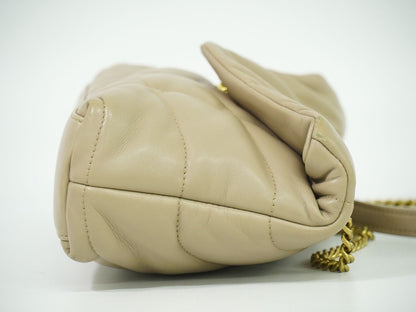 SAINT LAURENT ルル パファー ショルダーバッグ ベージュ 620333