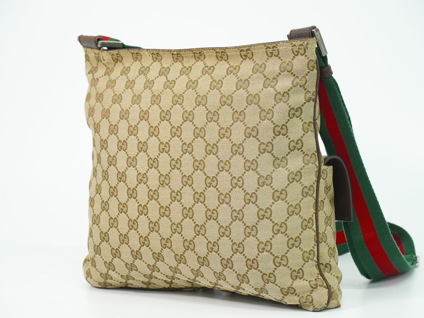GUCCI シェリーライン GGキャンバス ショルダーバッグ ベージュ 169937