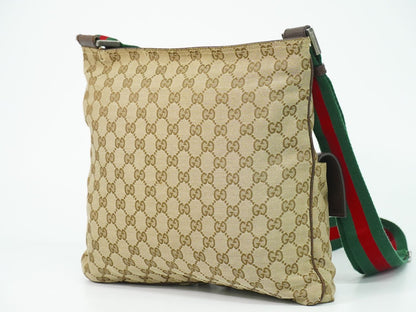 GUCCI シェリーライン GGキャンバス ショルダーバッグ ベージュ 169937