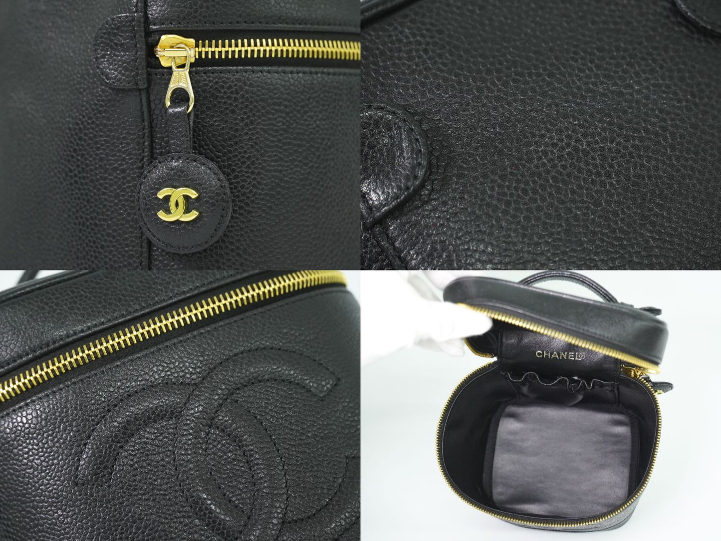 CHANEL ココマーク バニティバッグ ブラック