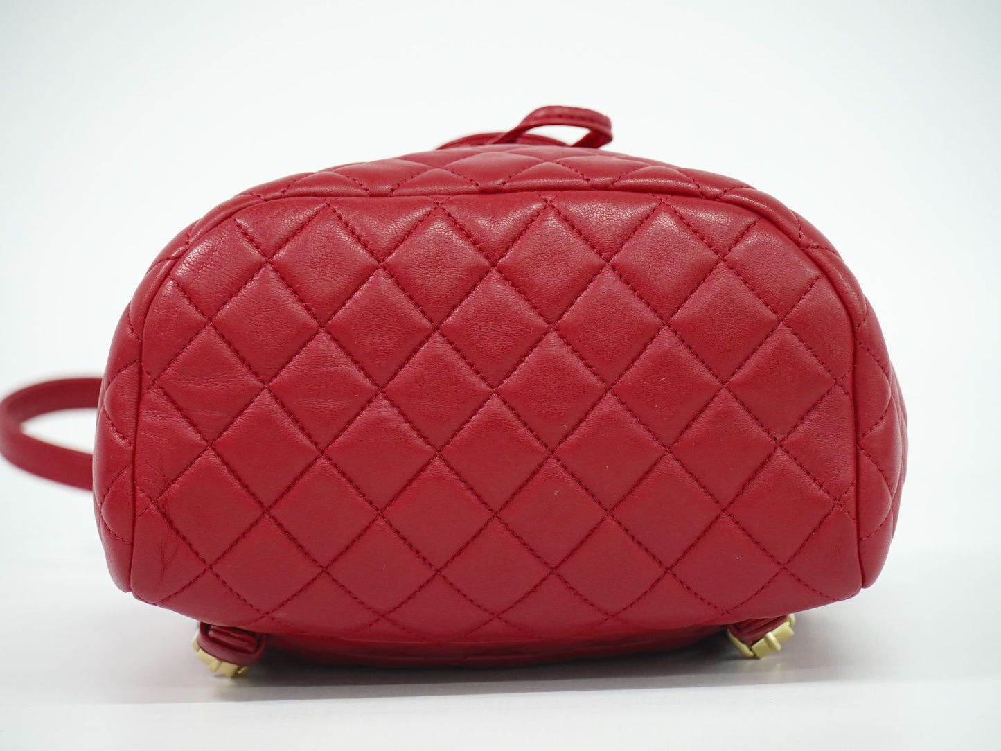 CHANEL ココマーク マトラッセ リュックサック レッド