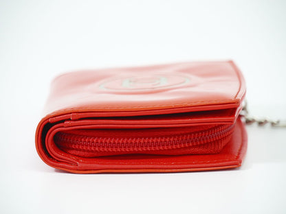 CHANEL ココマーク 折財布 オレンジ