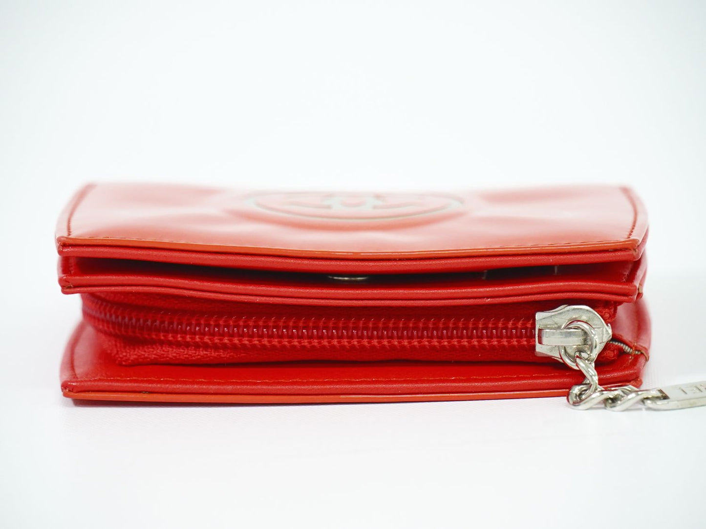 CHANEL ココマーク 折財布 オレンジ