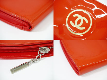 CHANEL ココマーク 折財布 オレンジ