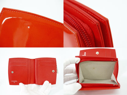 CHANEL ココマーク 折財布 オレンジ