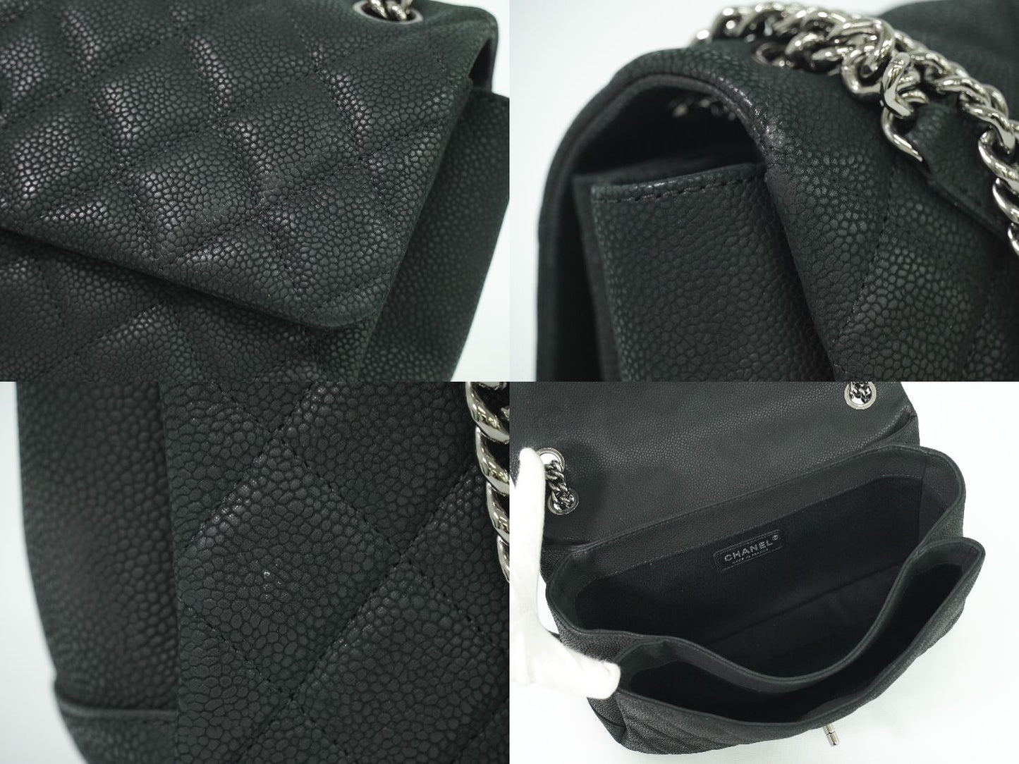 CHANEL マトラッセ ココマーク ショルダーバッグ ブラック