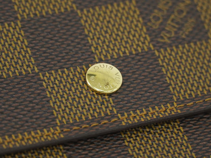 LOUIS VUITTON ポルトモネ ビエ カルト クレディ ダミエ エベヌ 折財布 N61652