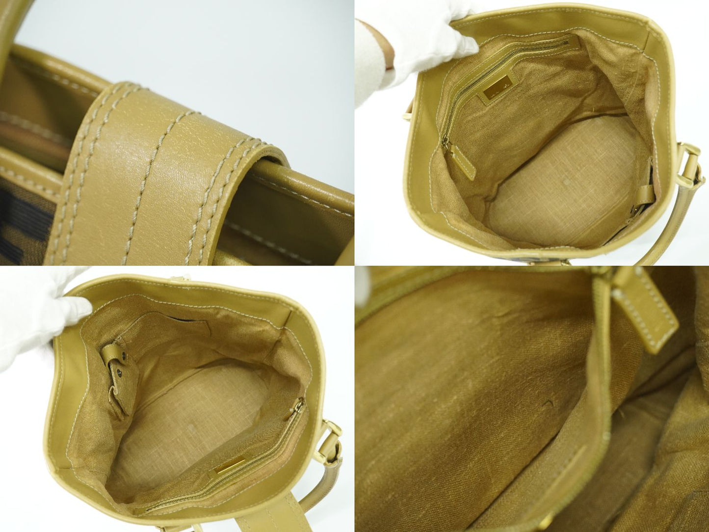 FENDI ズッカ トートバッグ ブラウン 8BH091