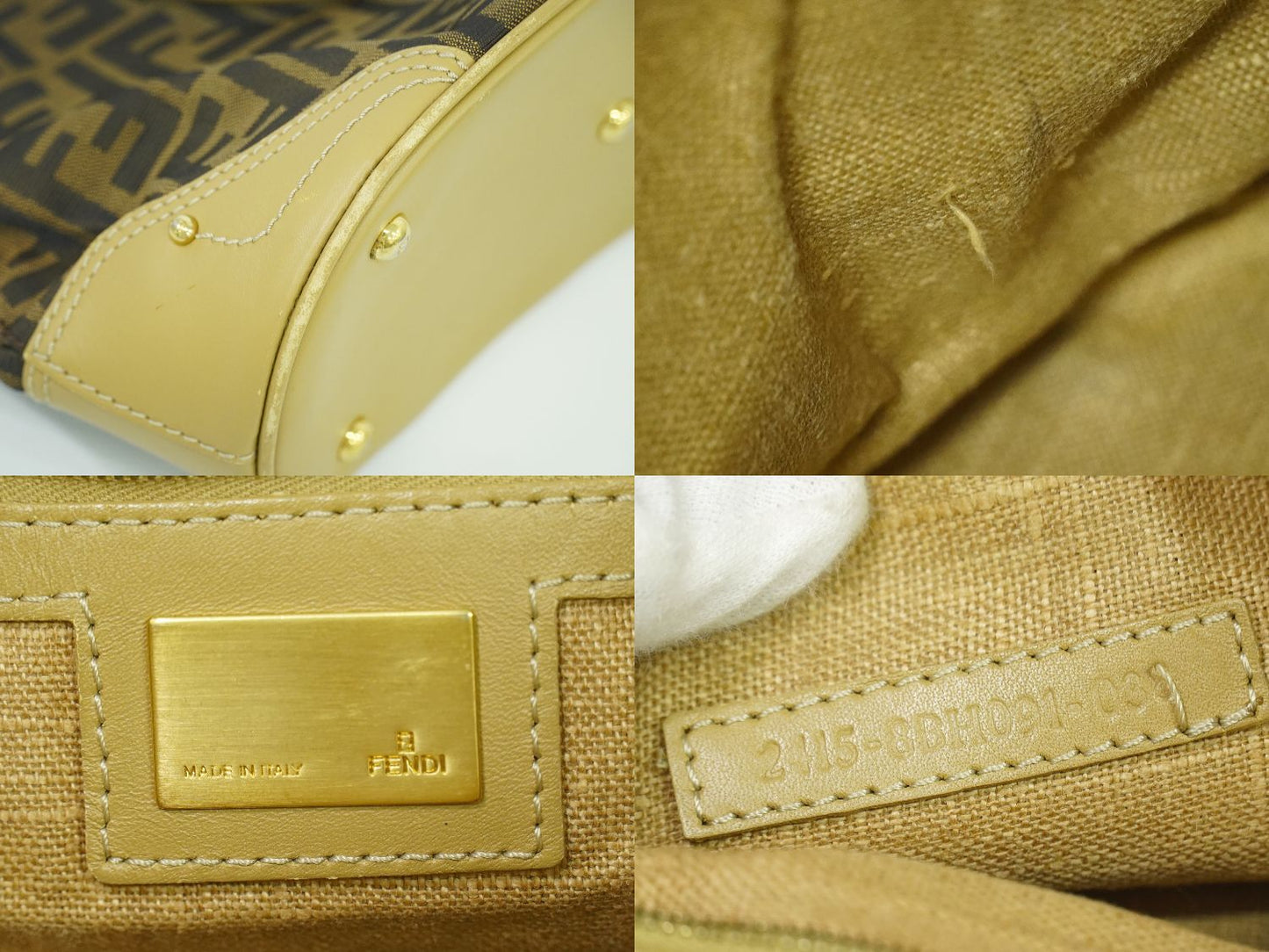 FENDI ズッカ トートバッグ ブラウン 8BH091