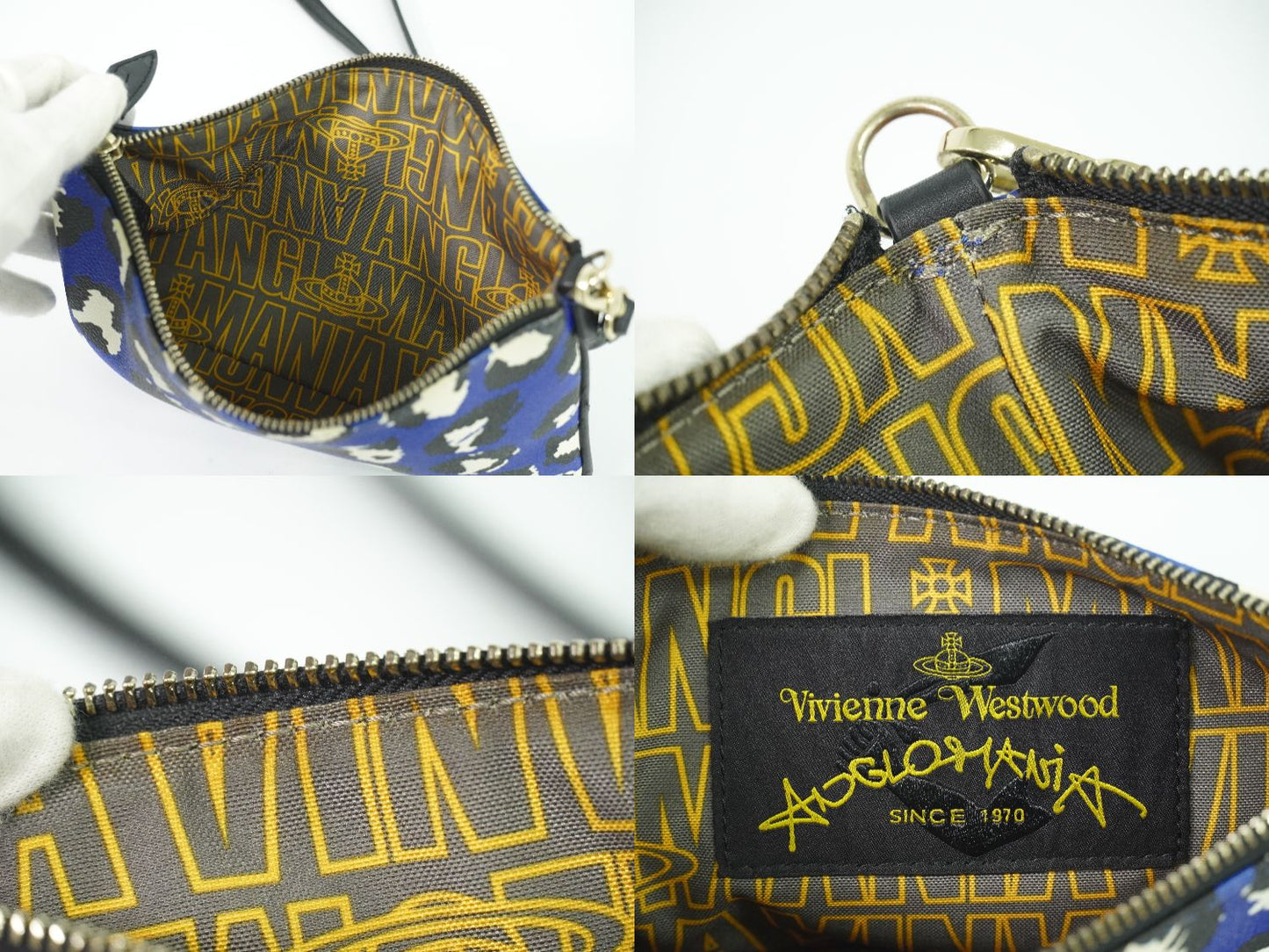 Vivienne Westwood アングロマニア 2WAY ショルダーバッグ ブルー