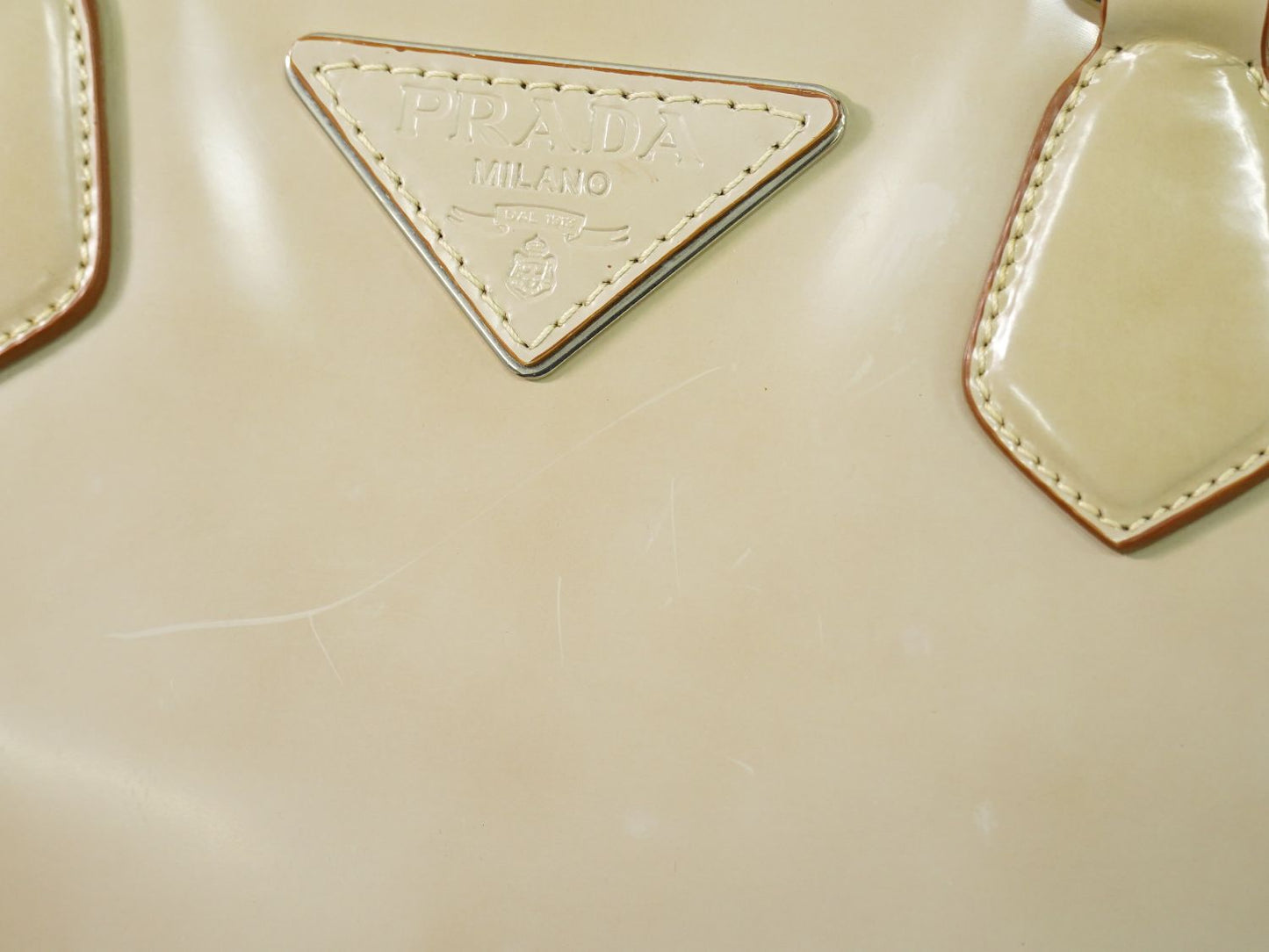 PRADA トートバッグ ピンクベージュ BR3466