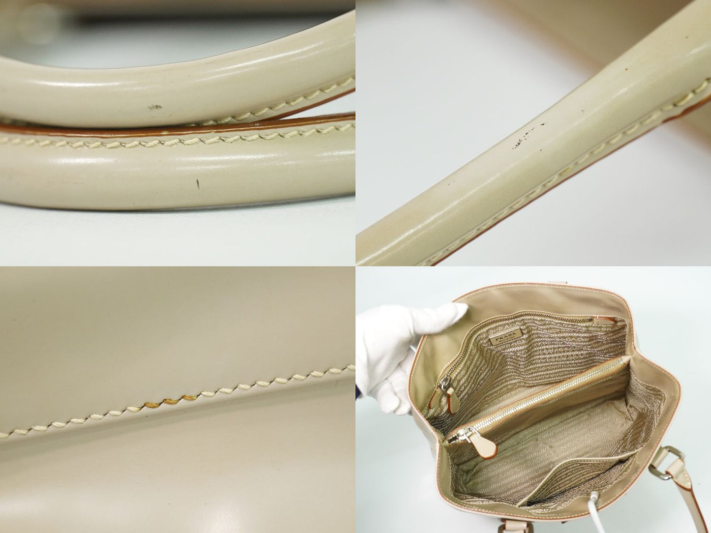PRADA トートバッグ ピンクベージュ BR3466