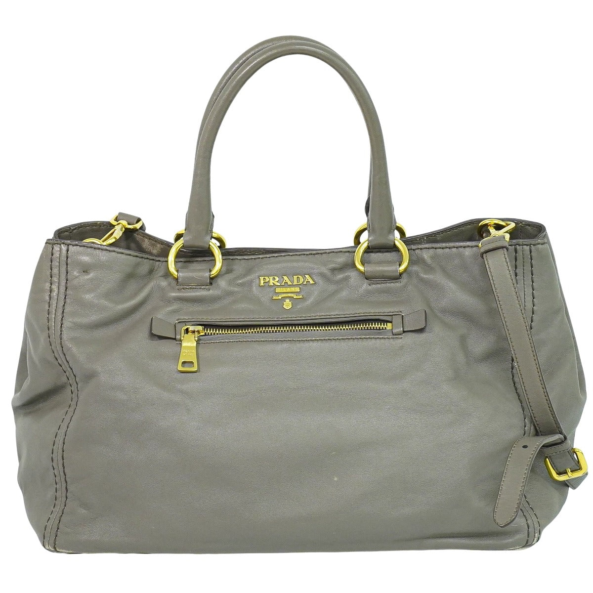 PRADA 2WAY ショルダーバッグ グレー