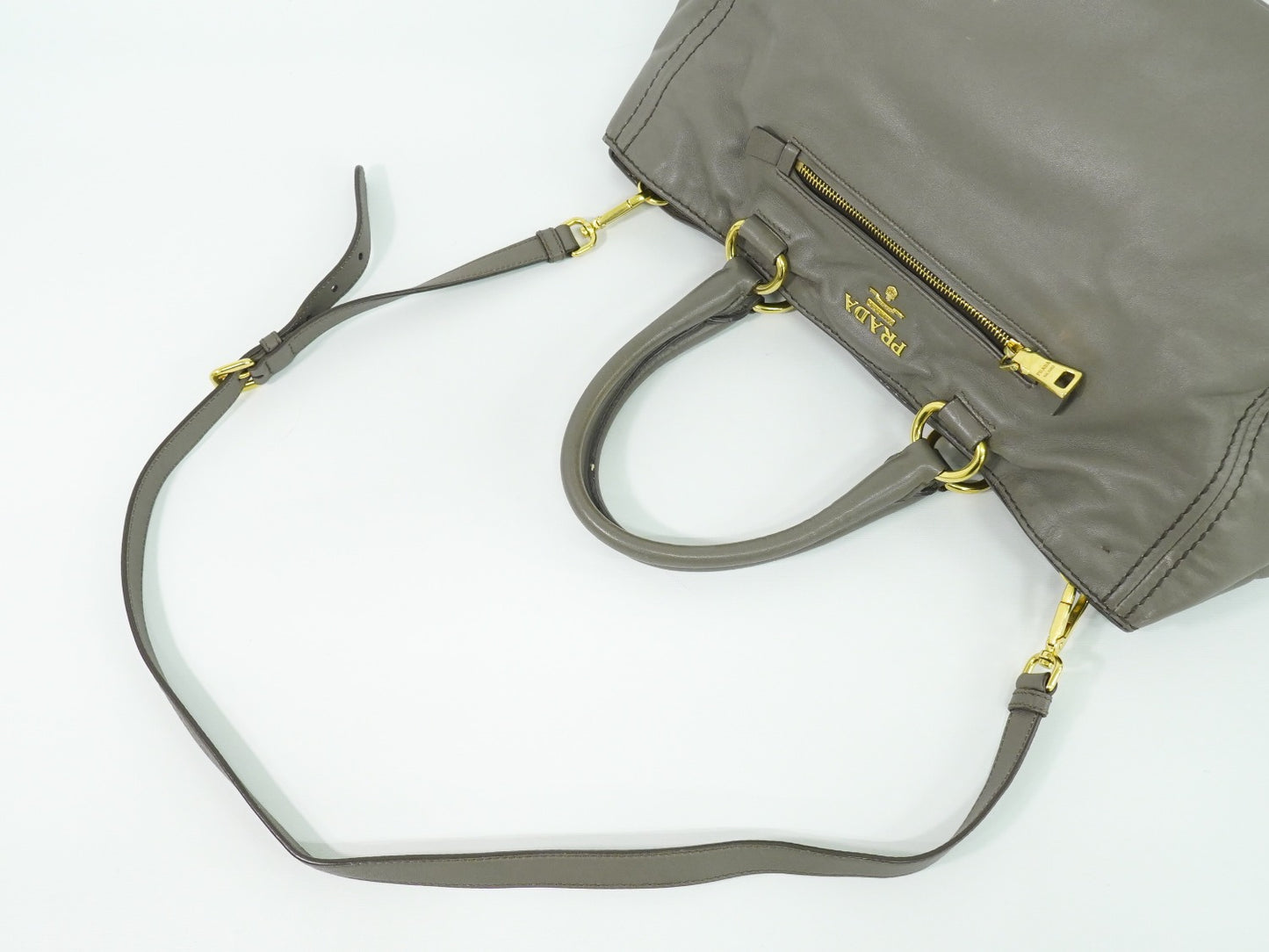 PRADA 2WAY ショルダーバッグ グレー