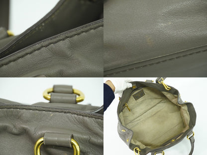 PRADA 2WAY ショルダーバッグ グレー