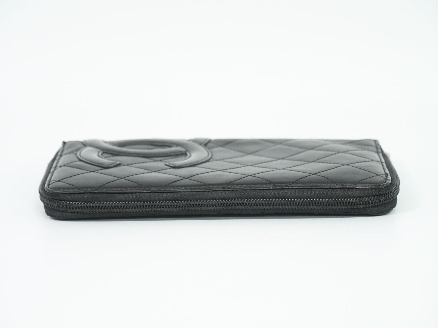 CHANEL ココマーク カンボンライン 長財布 ブラック