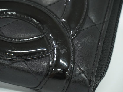CHANEL ココマーク カンボンライン 長財布 ブラック