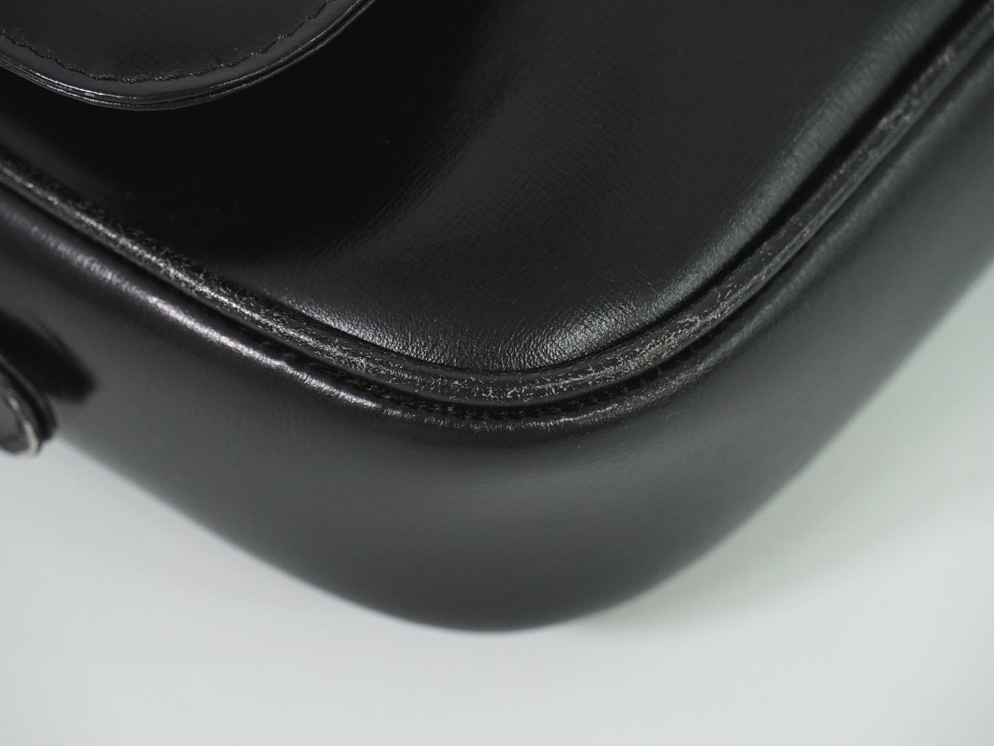 CELINE 馬車金具 ショルダーバッグ ブラック